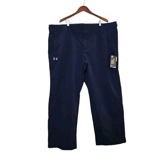 NWT Under Armour Storm Proof Golf Pants Men's 3XL Navy Blue Waterproof 1305788